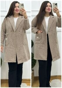 OG005-Krem kırçıllı kaban