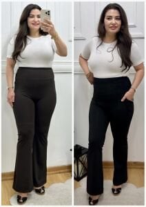 ZS135-İspanyol paça cepli oys tayt