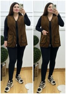 OG009-Kahve biyeli yelek