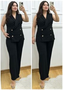 TR171-Siyah ceket ikili takım