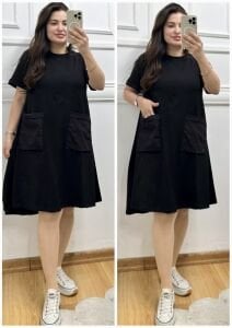 DR017-Mila cebi saten midiboy elbise