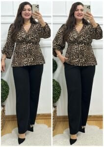 TR145-Leopar desenli ikili takım