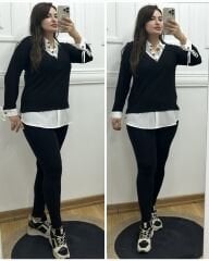 FT029-Siyah gömlekli  tunik