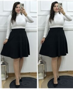 YS043-Siyah çan etek